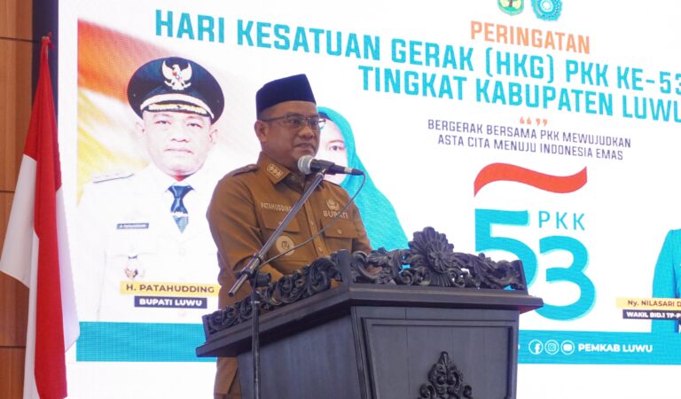 Bupati Luwu Apresiasi Kiprah PKK pada Peringatan HKG ke-53