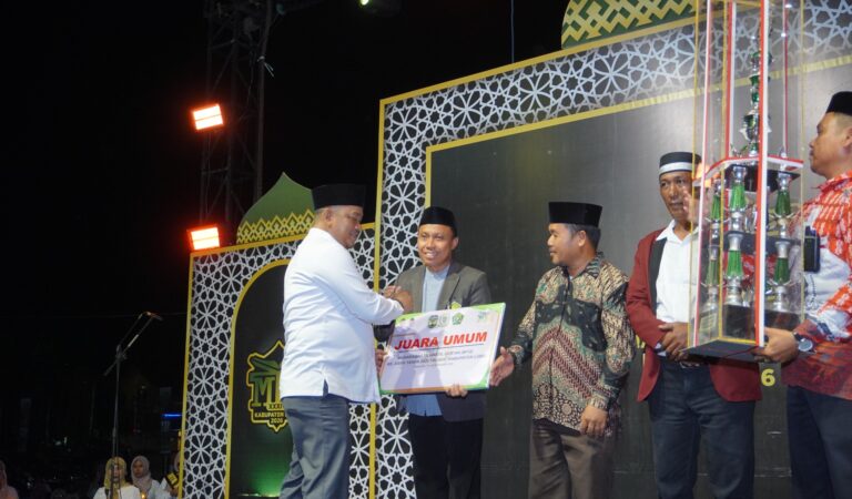 Ponrang Juara Umum MTQ XXXIV Kabupaten Luwu