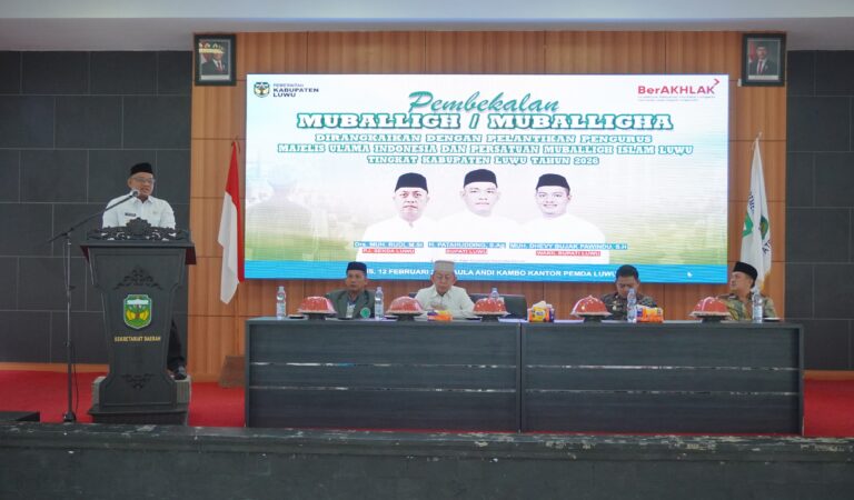 MUI dan Persamil Luwu Dilantik, Bupati Tekankan Peran Muballigh