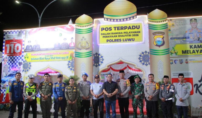 Bupati Luwu Cek Pos Pengamanan Mudik di Belopa