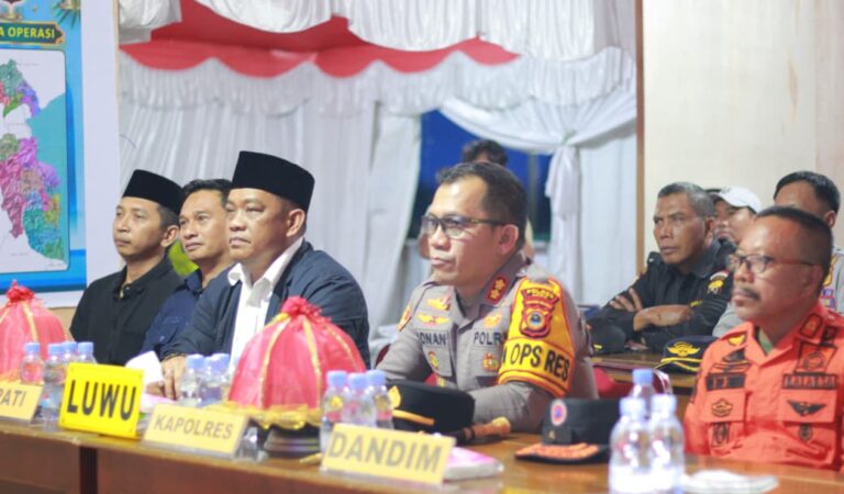 Bupati Luwu Ikuti Rakornas Kamtibmas Jelang Idulfitri