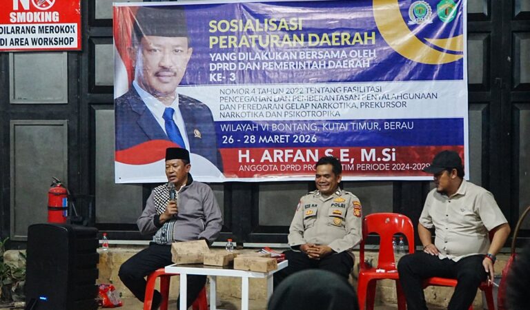 DPRD Kaltim Gencarkan Sosper Bahaya Narkoba, H. Arfan Ajak Masyarakat Jaga Generasi Muda
